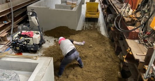 大手ゼネコンの二次請けの土木作業の仕事です